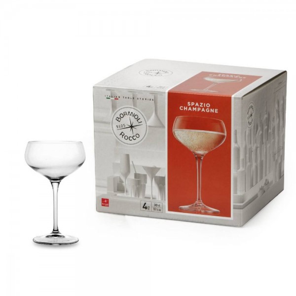 BORMIOLI ROCCO Set 4 Calici Spazio Champagne 30 cl