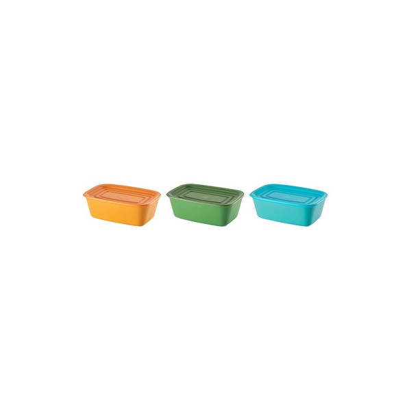 GUZZINI Set 3 Contenitori Everfresh Rettangolare 2,15 Lt Multicolor