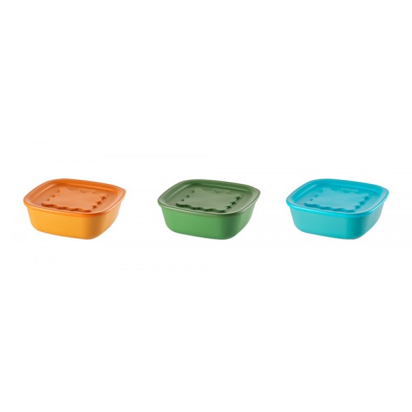 GUZZINI Set 3 Contenitori Everfresh Quadrato 1,4 Lt Multicolor